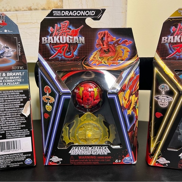 Bakugan Special Attack Bundle โ 3 Pack (Ventri, Dragonoid, Hammerhead) NIP - Picture 4 of 7